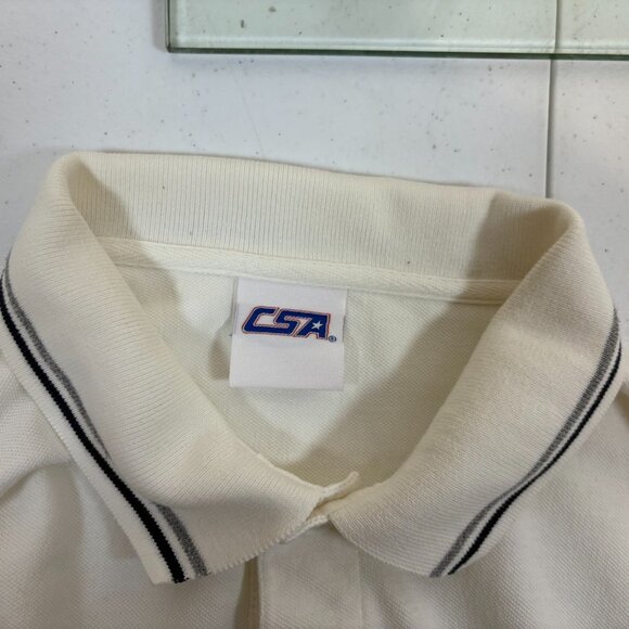 Vintage Boston Red Sox Polo Shirt Mens Size L CSA MLB Baseball White 90s - Picture 5 of 5